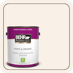 1 gal. #RD-W05 Moonlit Beach Eggshell Enamel Low Odor Interior Paint & Primer