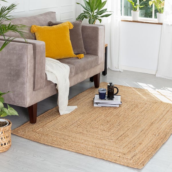Kerala Natural 5 x 8 ft.Jute Area Rug