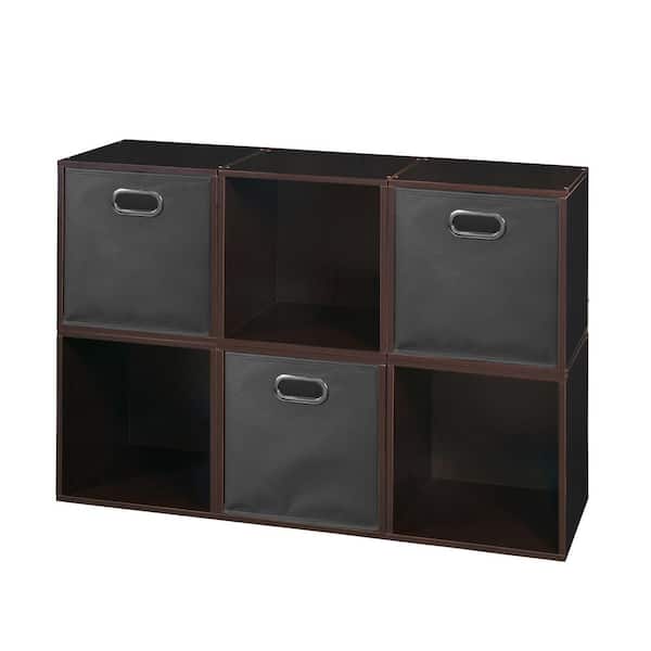 Niche 26 in. H x 39 in. W x 13 in. D Wood 6- Cube Organizer