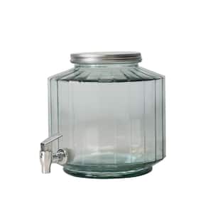 Bunpeony Tower Dispenser 105 oz. Clear Glass Beverage Dispenser ZY1K0062 -  The Home Depot