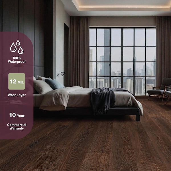 Beaver Creek 12 MIL x 7 in. x 48 in. Scratch Resistant Click Lock Waterproof Vinyl Plank Flooring (23.77 sq. ft./Case)