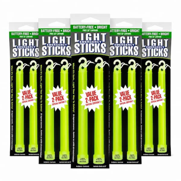5-Count Green 8 Hour Lightstick (2-Pack)