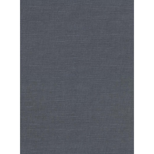 Warner Parker Denim Faux Linen Denim Wallpaper Sample