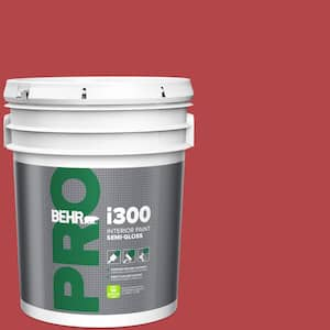 5 gal. #HDC-SM14-10 Intrigue Red Semi-Gloss Interior Paint