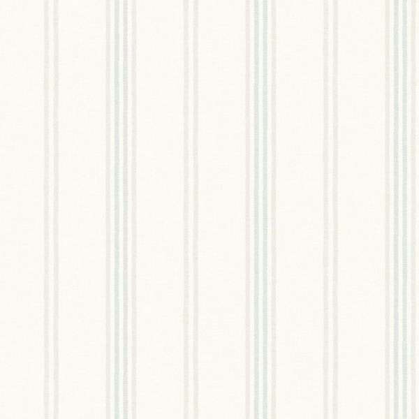 Chesapeake Lovage Aqua Blue Pre-Pasted Non-Woven Wallpaper Sample