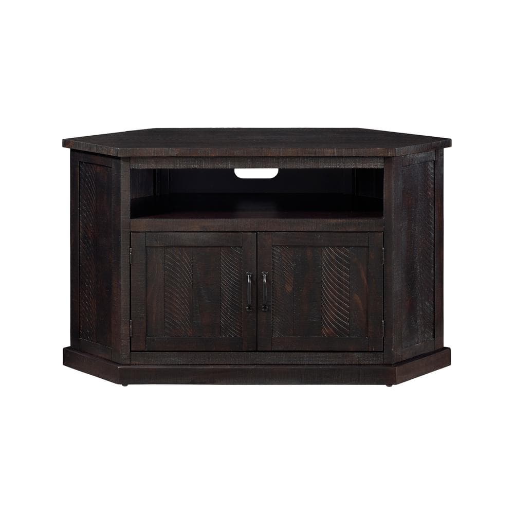 Distressed corner on sale tv stand