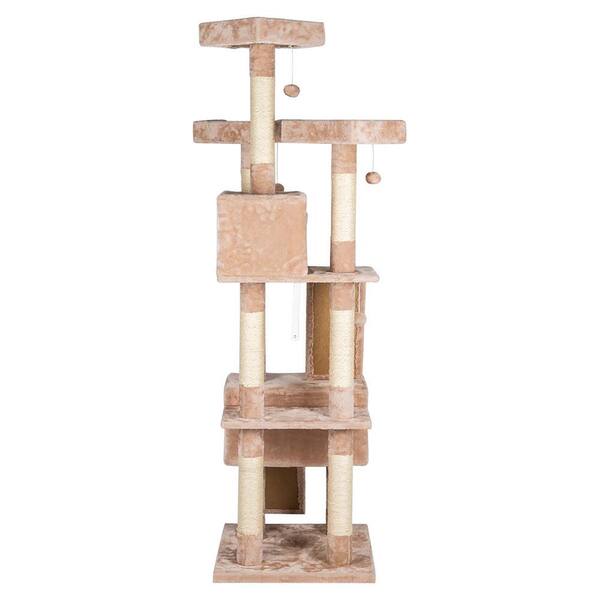 21" Cat Kitty Tree Tower Condo Furniture Scratch Post Pet Play Toy House Wood 