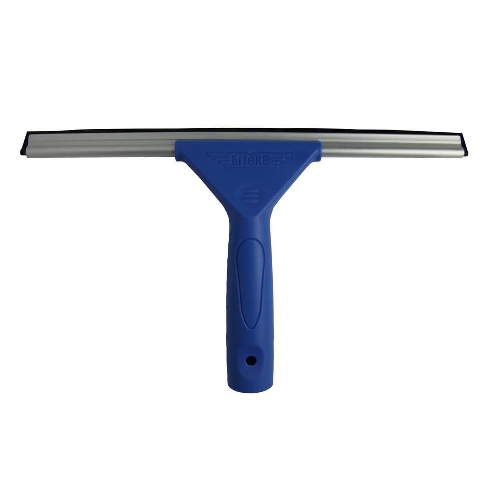 Ettore 12-Inch Blue Plastic Window Squeegee