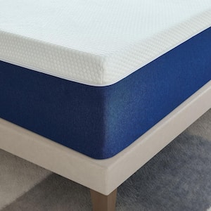 10 in. Queen Memory Gel Foam Mattress Medium Body Support Pressure Relief Good Night Sleep Removable Cover Boxed