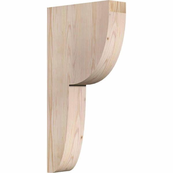 Ekena Millwork 3-1/2 in. x 12 in. x 24 in. Douglas Fir Crestline Smooth Corbel