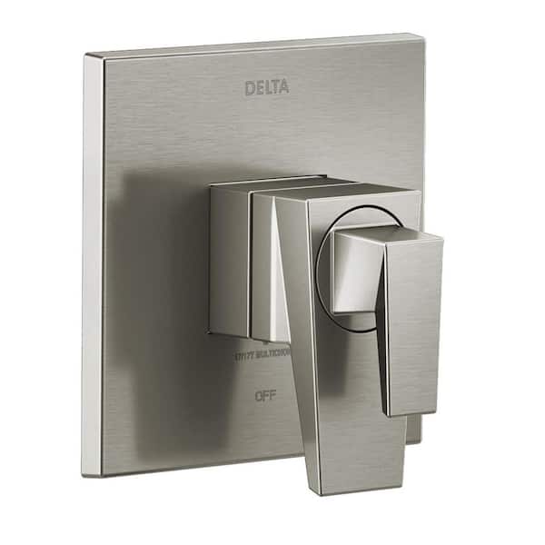Delta Trillian 1-Handle Wall-Mount Valve Trim Kit in Lumicoat Stainless (Valve Not Included)