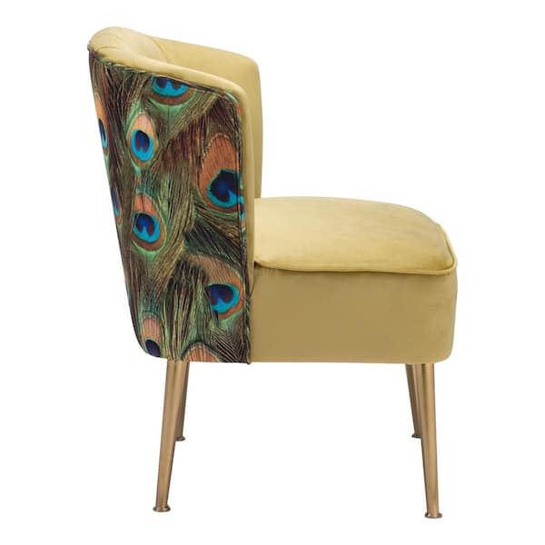 adelaar lichten logboek ZUO Tabitha Green Accent Chair 101872 - The Home Depot