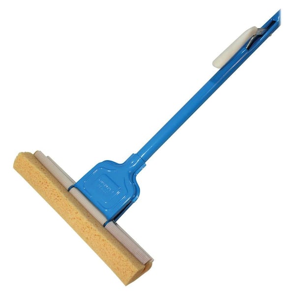 Genuine Joe 12 in. W Blue Roller Sponge Mop