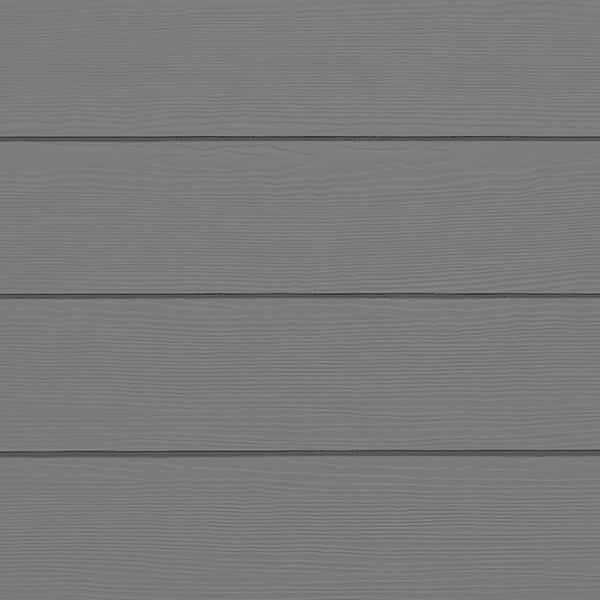 Hardie Plank HZ10 7.25 in. x 144 in. Statement Collection Gray Slate Cedarmill Fiber Cement Lap Siding