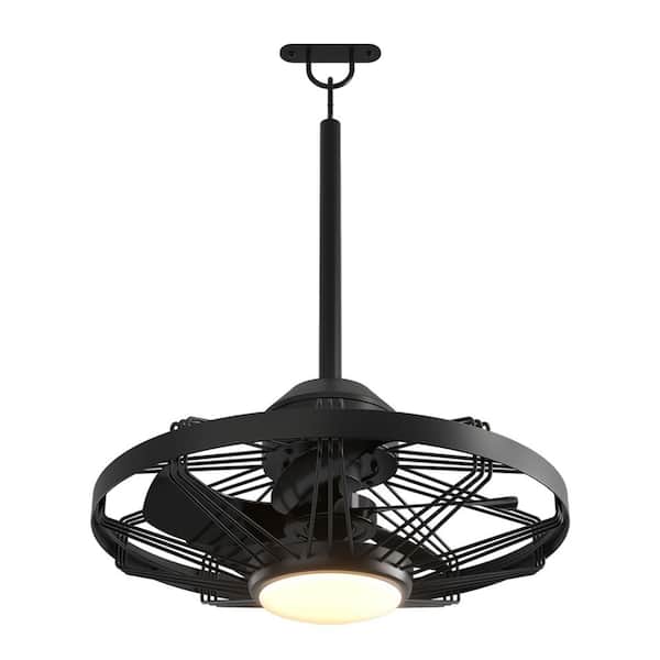 AyshwillDec Black Caged Ceiling Fan with Light Farmhouse Ceiling Fan AyshwillDec Black Caged Ceiling Fan with Light Farmhouse Ceiling Fan