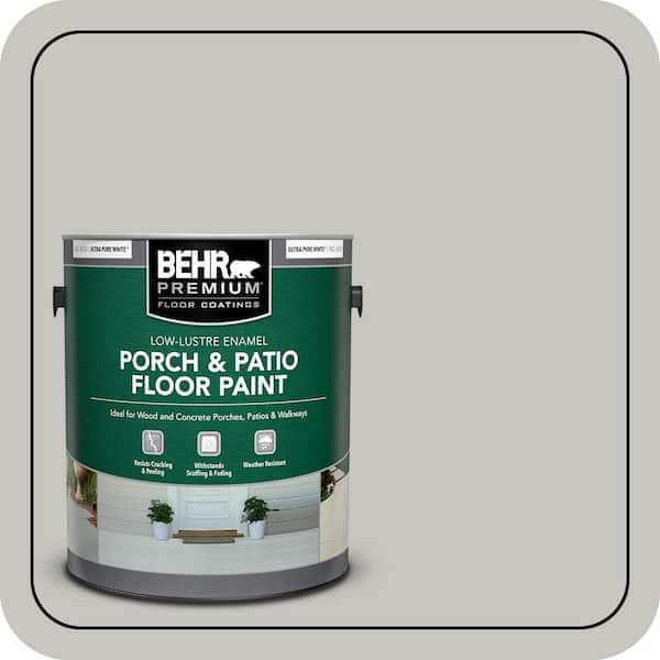 1 gal. #PPU24-16 Titanium Low-Lustre Enamel Interior/Exterior Porch and Patio Floor Paint