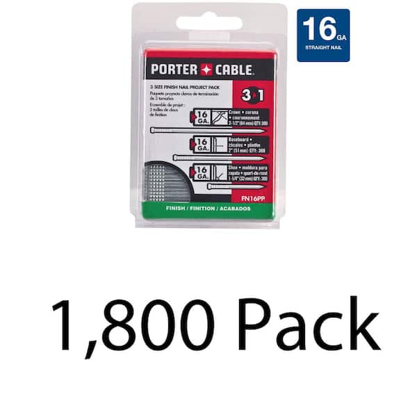 Porter-Cable 16-Gauge Finish Nail Project Pack 2 Boxes (900 per Box)