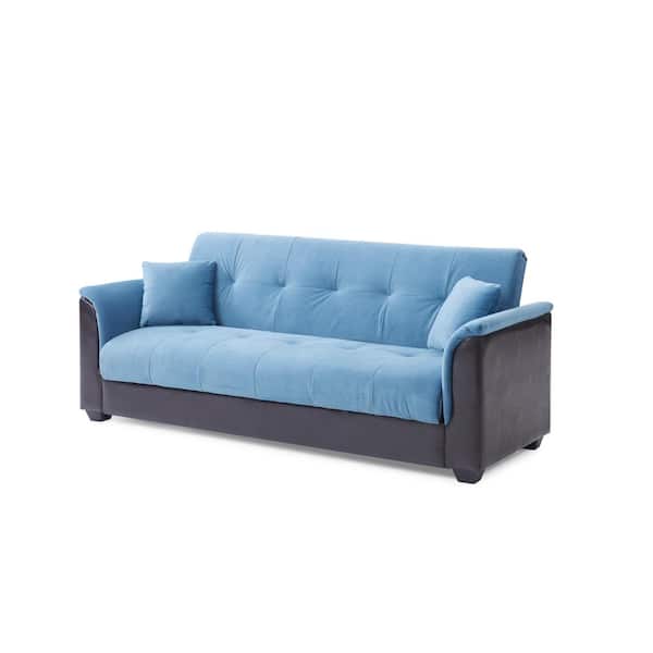 Blue Champion Sofa Futon Bed 72018 06bl, Blue Futon Sofa Bed