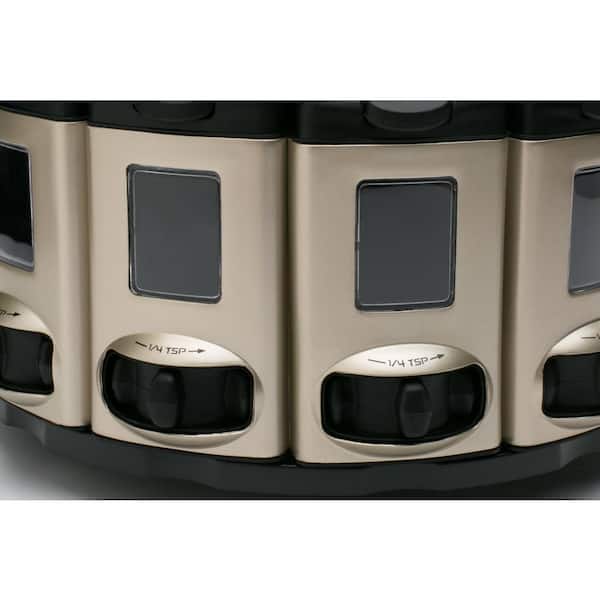 KitchenArt 25000 Select-A-Spice Auto-Measure Carousel Pro Series,White,  Open Box