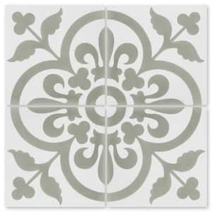 Raylen A Sencillo Multicolor/Matte 8 in. x 8 in. Cement Handmade Floor and Wall Tile (Box of 8/3.45 sq. ft.)