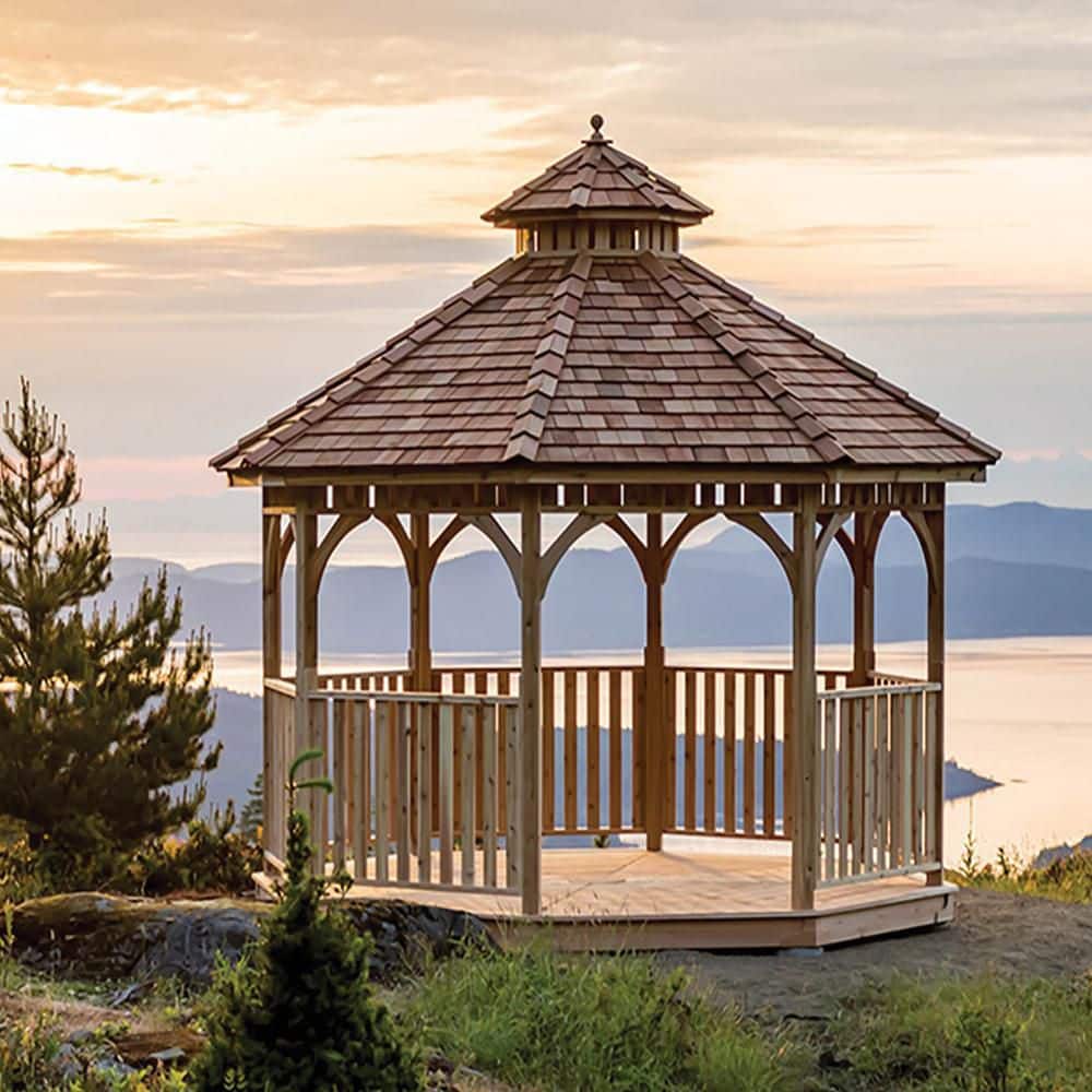 Outdoor Living Today 12 ft. Octagon Bayside Panelized Gazebo