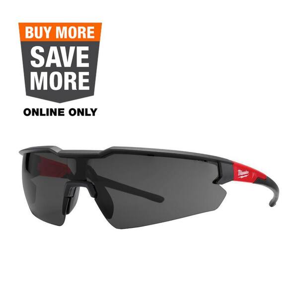 thumbnail image 2 of Milwaukee Safety Glasses With Tinted Anti-Scratch Lenses - Model 48-73-2015, Red Frame 2 of 5