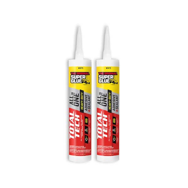 Total Tech 9.8 fl. oz. Cartridge White All-In-One Adhesive and Sealant (2-Pack)