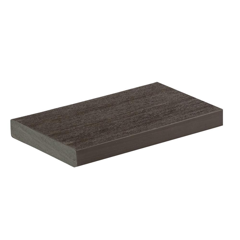Vintage 1 in. x 6 in. x 1 ft. Dark Hickory Square Edge Advanced PVC Decking Board Sample price history on PriceWatchPro
