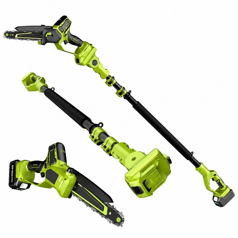 8 inch in Steel Blade Pruning Saw Cordless Pole Chainsaw with 16Ft Extension Pole Auto Oiling Tool-Free Tensioning price history on PriceWatchPro