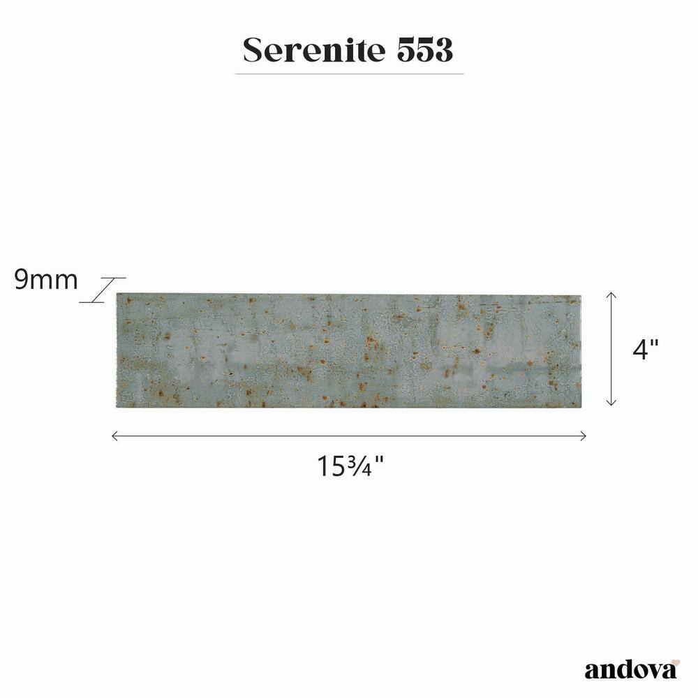 Serenite 4" x 16" Dane Porcelain Vintage Subway Tile