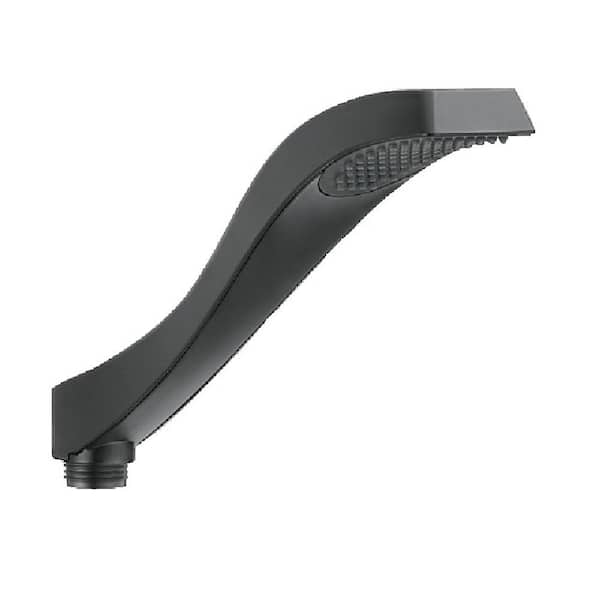 Delta Dryden 1-Spray Wall Mount Handheld Shower Head 1.75 GPM in Matte Black