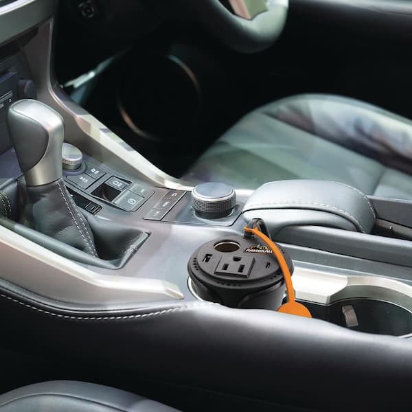 スマホアクセサリー POWER INVERTER 楽天市場】車内用品 ワイヤレス充電 スマホホルダー レインボーイルミ