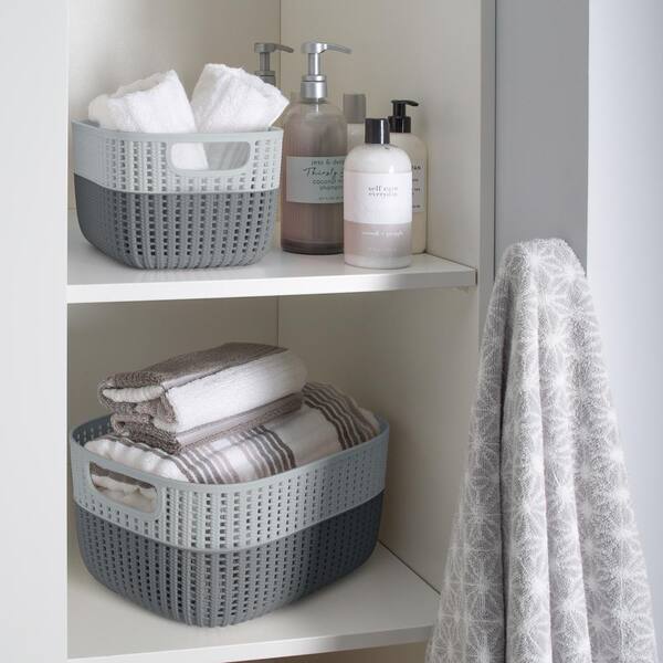 Storage Baskets For Shelves, Storage Bins For Shelf, Canvas Cloth Storage  Bins, Organizer Baskets With Metal Frame, Large Closet Baskets With  Handles, Foldable (White 3 Pack, 15L*11W*8H)