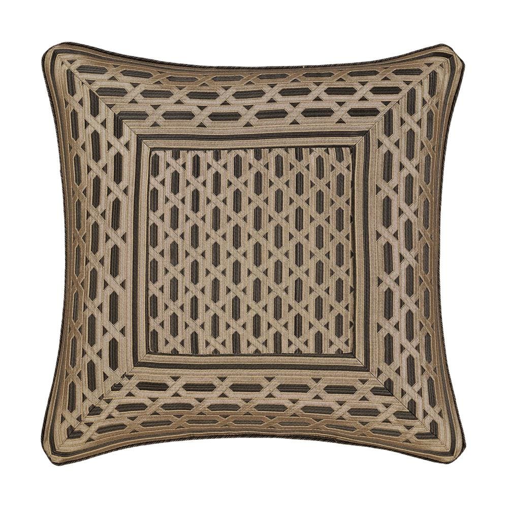 Melbourne Bronze Bronze Polyester Geometric 20 in. Square Decorative Throw 