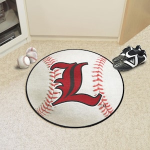 Louisville Cardinals White 27 in. Baseball Area Rug