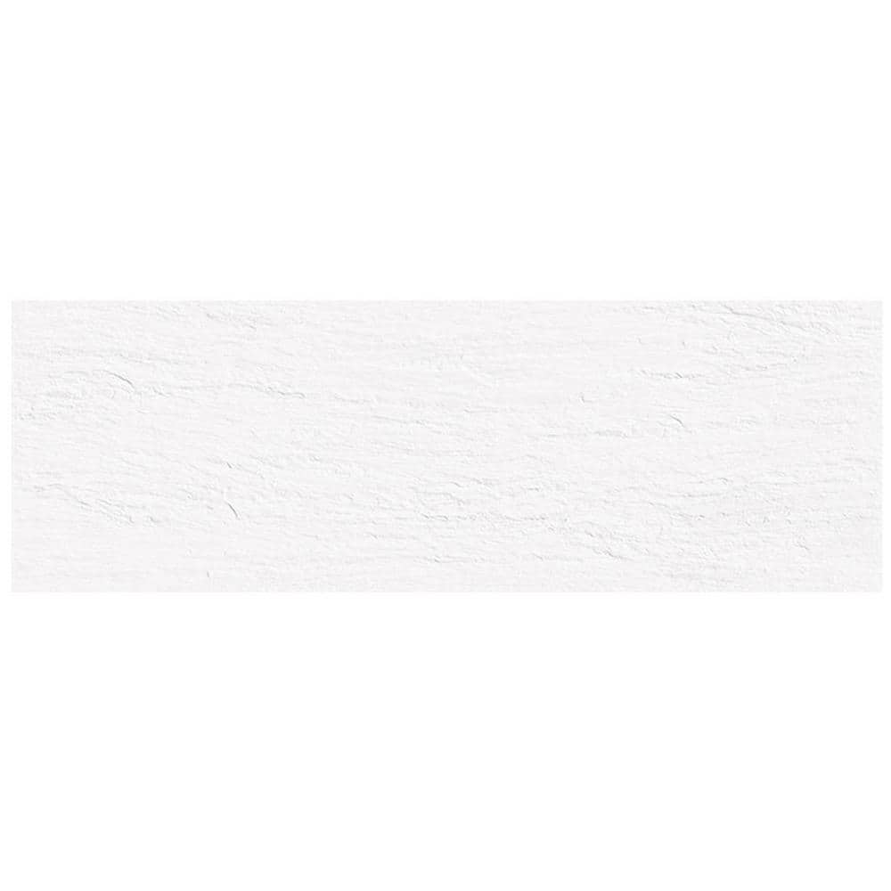 Large White Matte Ceramic Wall and Floor Tile