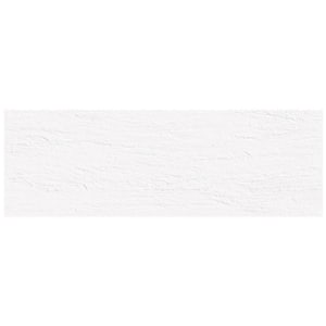 Imprint 11.81 in. x 35.43 in. Matte White Ceramic Rectangle Wall and Floor Tile (11.62 sq. ft./case) (4-pack)