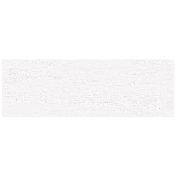 Apollo Tile Imprint 11.81 in. x 35.43 in. Matte White Ceramic Rectangle Wall and Floor Tile (11.62 sq. ft./case) (4-pack)