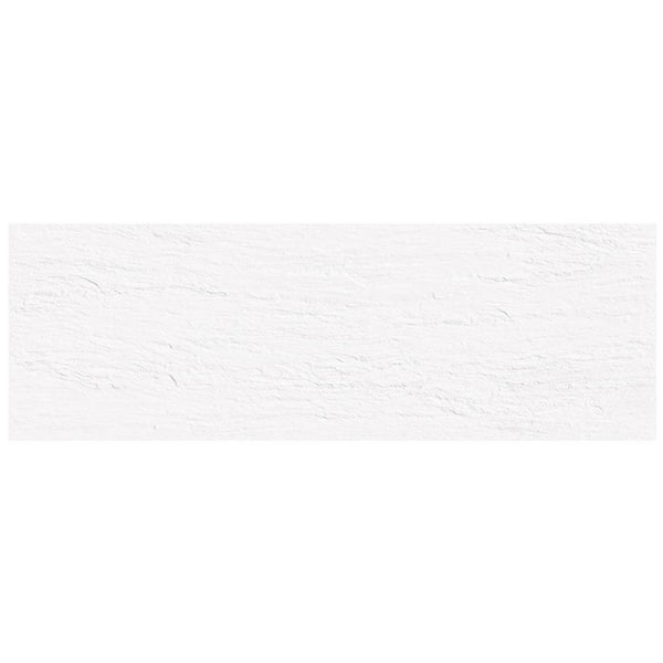 Apollo Tile Imprint 4 in. x 5 in. Matte White Ceramic Large Format Rectangle Wall and Floor Sample Tile