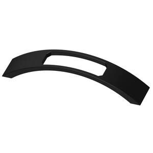Cutout Curved 6-5/16 in. (160mm) Center-to-Center Matte Black Drawer Pull