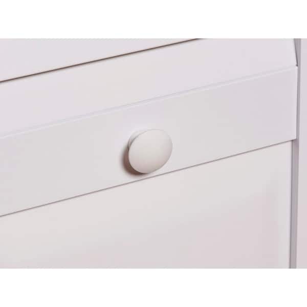 Pinecroft 48 in. x 80 in. Seabrooke Louver Over Panel White Hollow