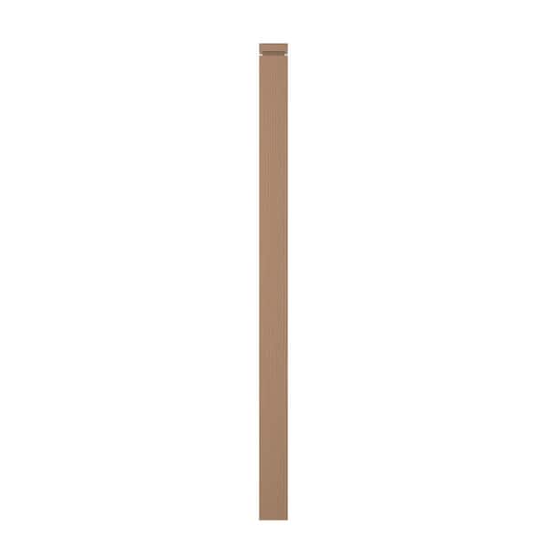 3.5 in. D x 3.5 in. W x 58 in. L Unfinished Poplar Wood Square Newel