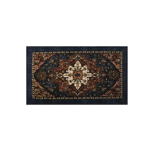 Sinaloa Rust 1 ft. 8 in. x 2 ft. 10 in. Machine Washable Area Rug