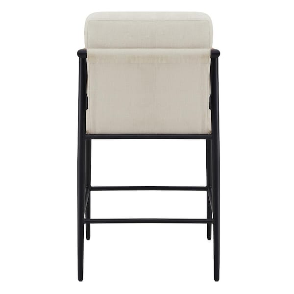 Spruce & Spring Zephyra Beige Upholstered Fabric 27.2 in. H