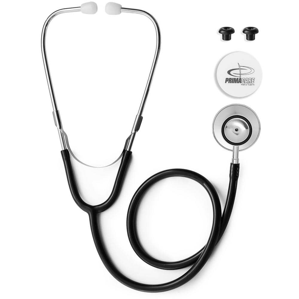 PRIMACARE Dual Head Premium Stethoscope, Black DS-9290-BK - The