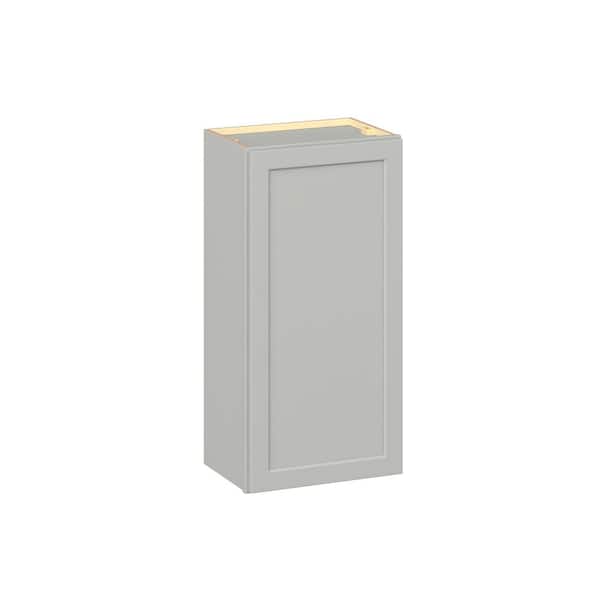 Emerson Whisper Gray Wall 1 Door Ready to Assemble Kitchen Cabinet (18 in. W x 36 in. H x 12 in. D)