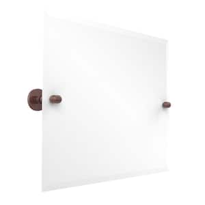 Tango Collection 21 in. x 26 in. Frameless Rectangular Landscape Single Tilt Mirror with Beveled Edge in Antique Copper