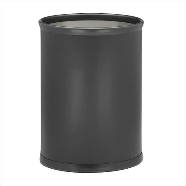 Bartenders Choice Fun Colors Black 13 Qt. Oval Waste Basket