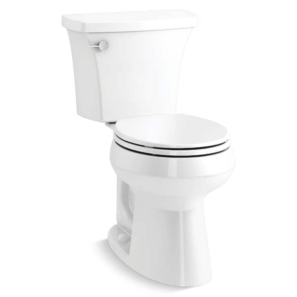 KOHLER Highline 10 in. Rough-in Complete Solution 2-piece 1.28 GPF Single Flush Round Toilet in. White (Seat Included)
