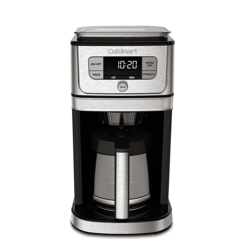 RNAB0C14GFBM8 skyehomo 12 cup drip coffee maker with built-in burr coffee  grinder, programmable coffee machine with timer, glass carafe, re